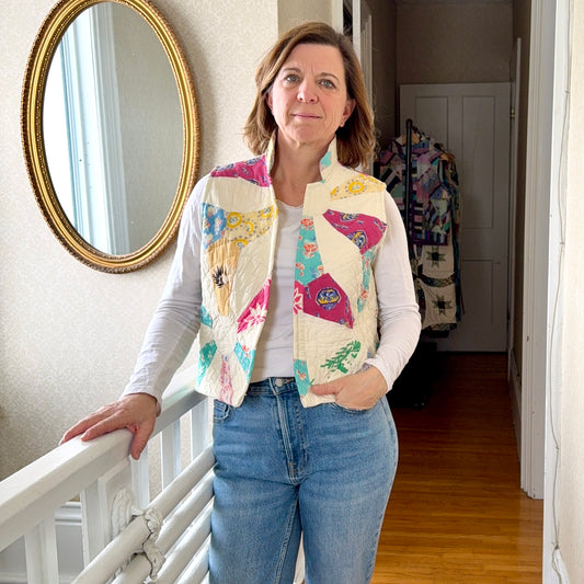 Vintage Quilt Vest - Small