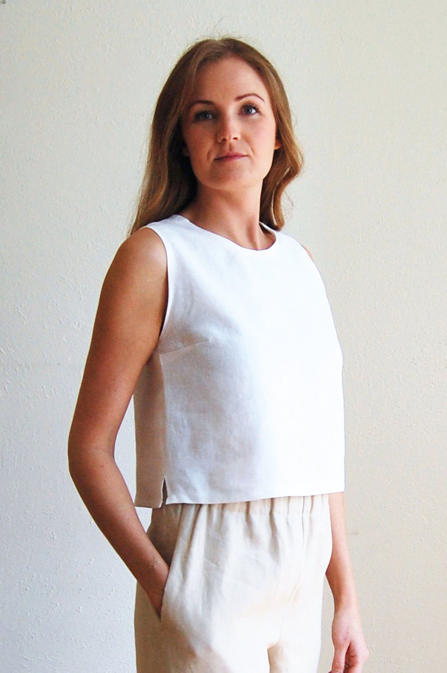 Agnes Linen Sleeveless Top