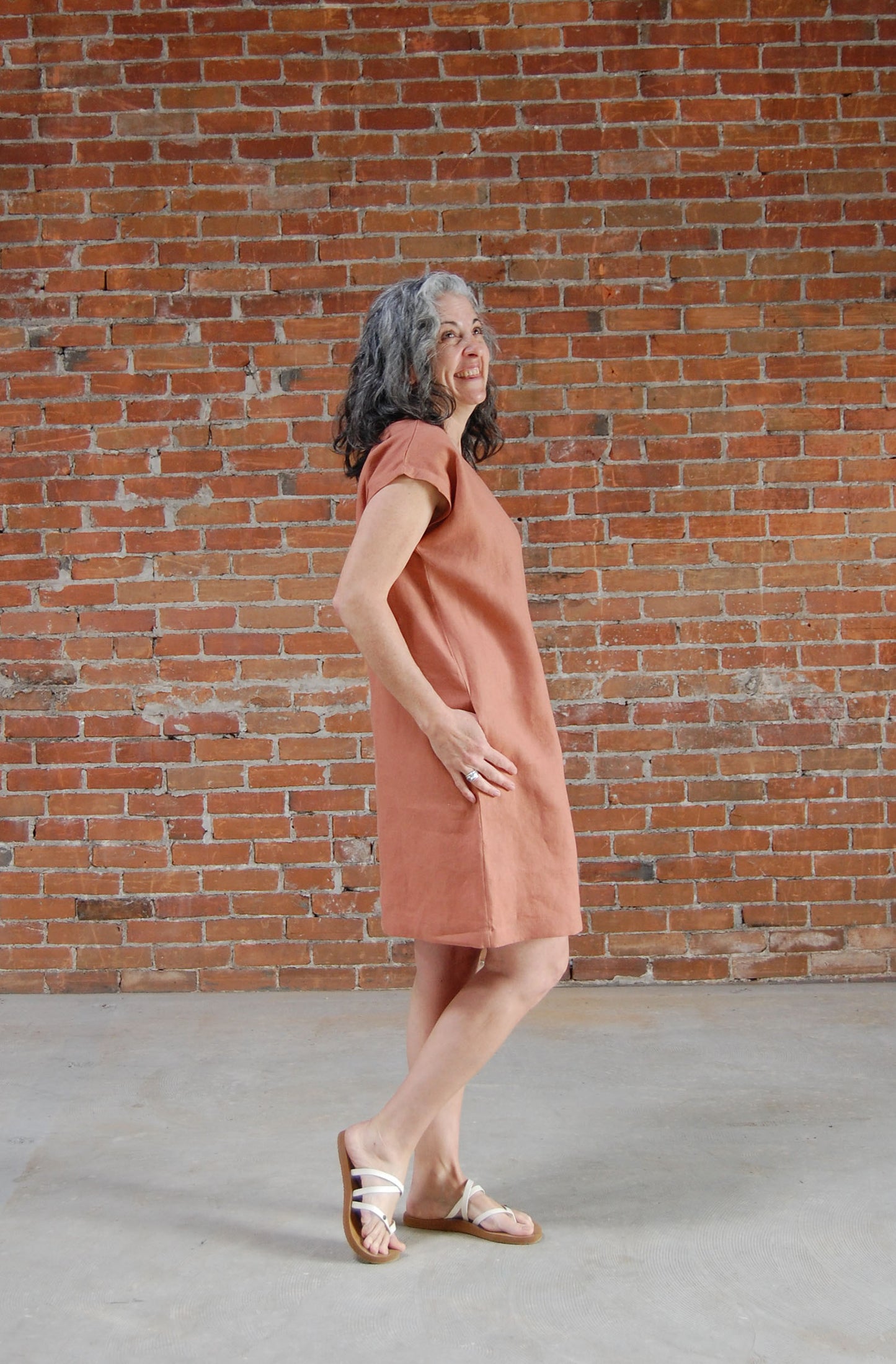 Frida Linen T-Shirt Dress