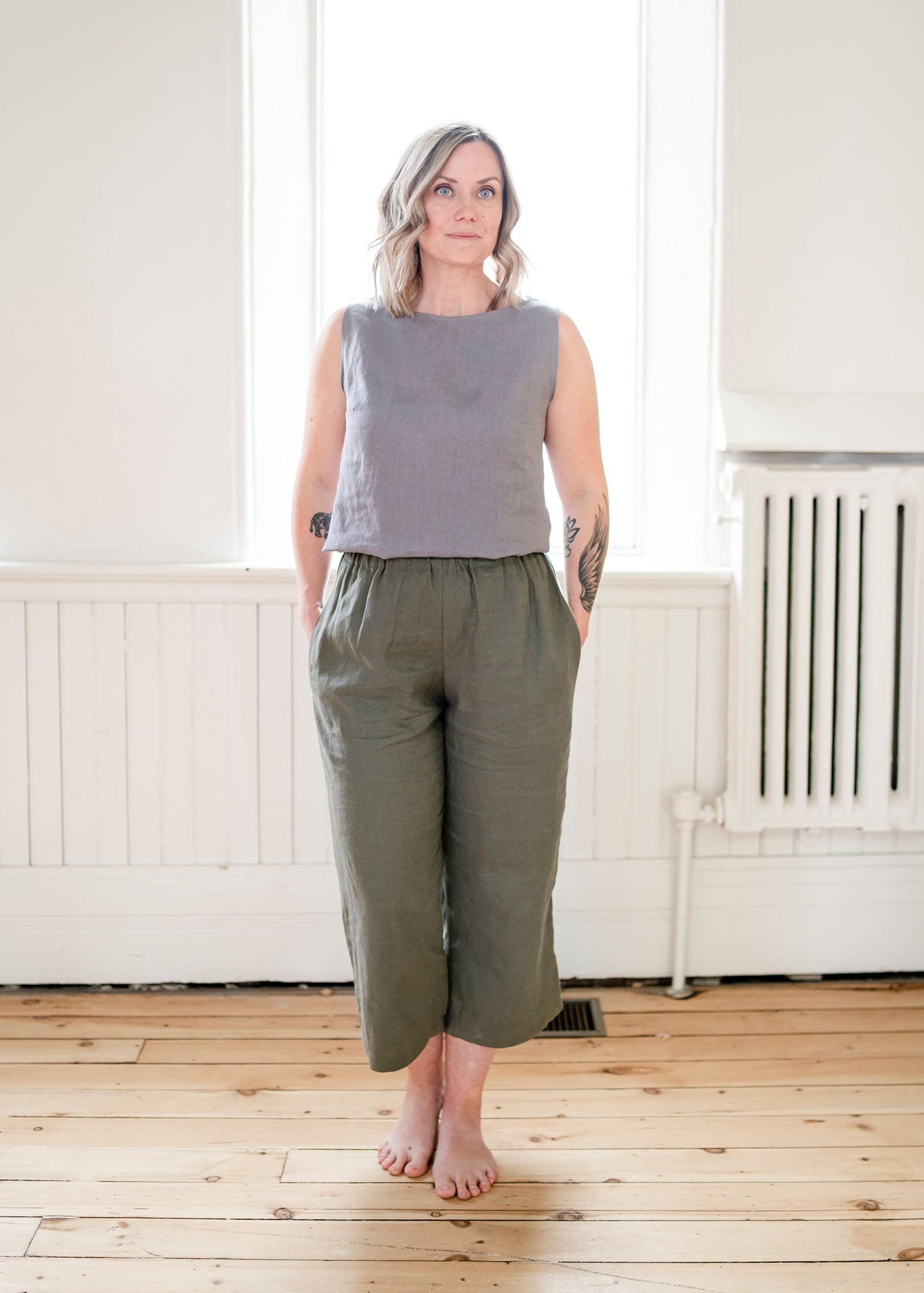 Beatrice Boatneck Linen Top