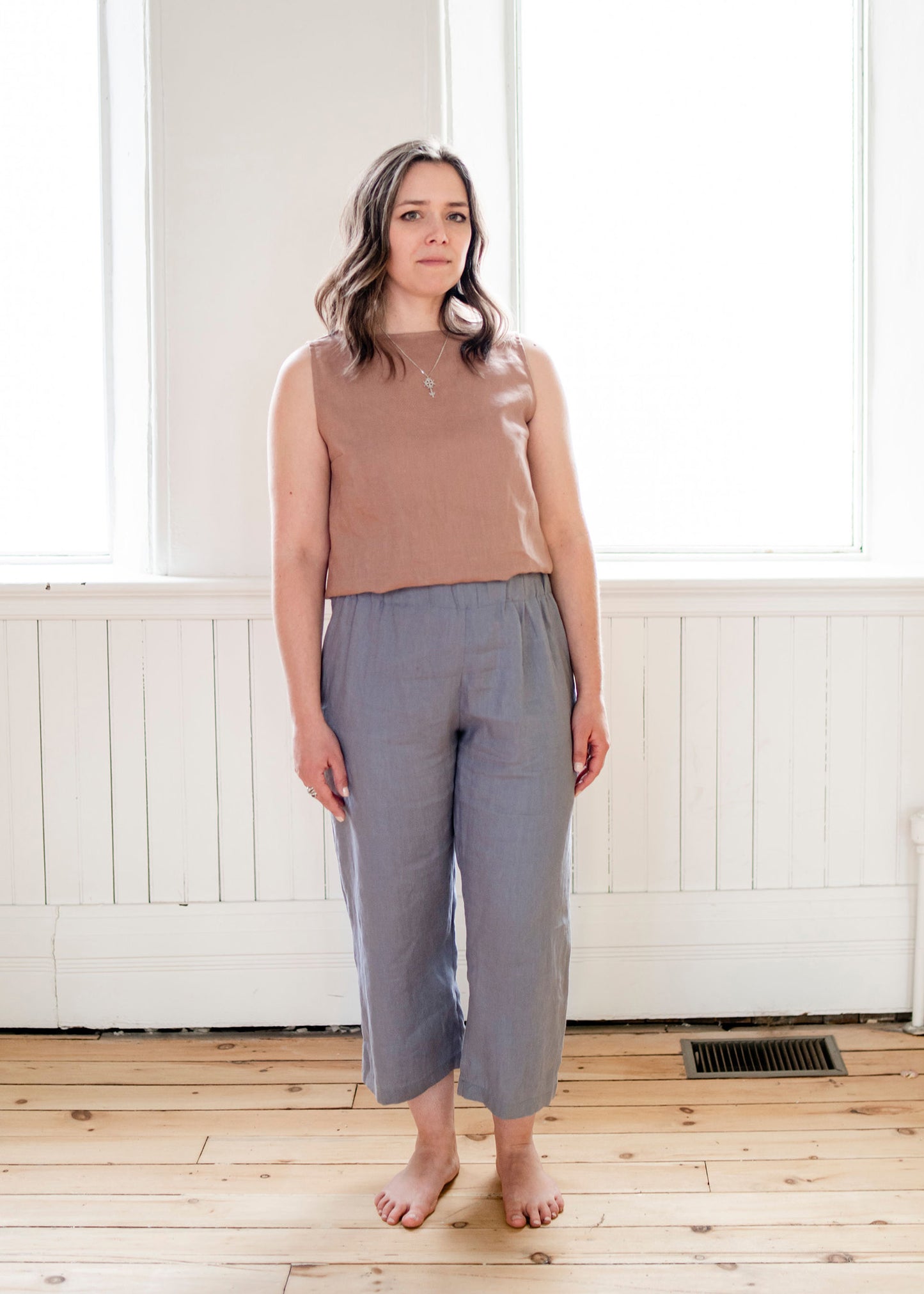 Beatrice Boatneck Linen Top