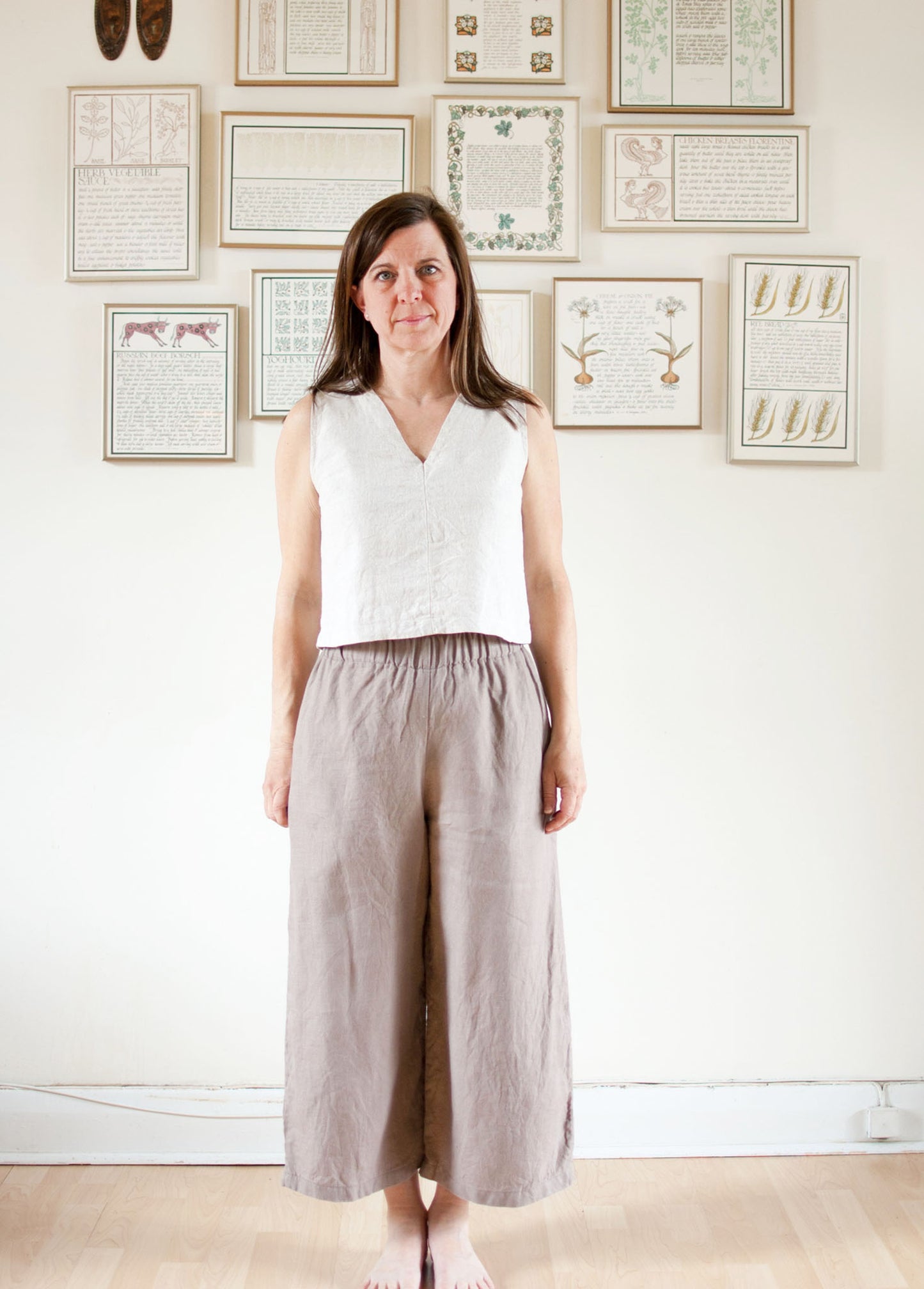 Sophia Linen Wide Leg Pants