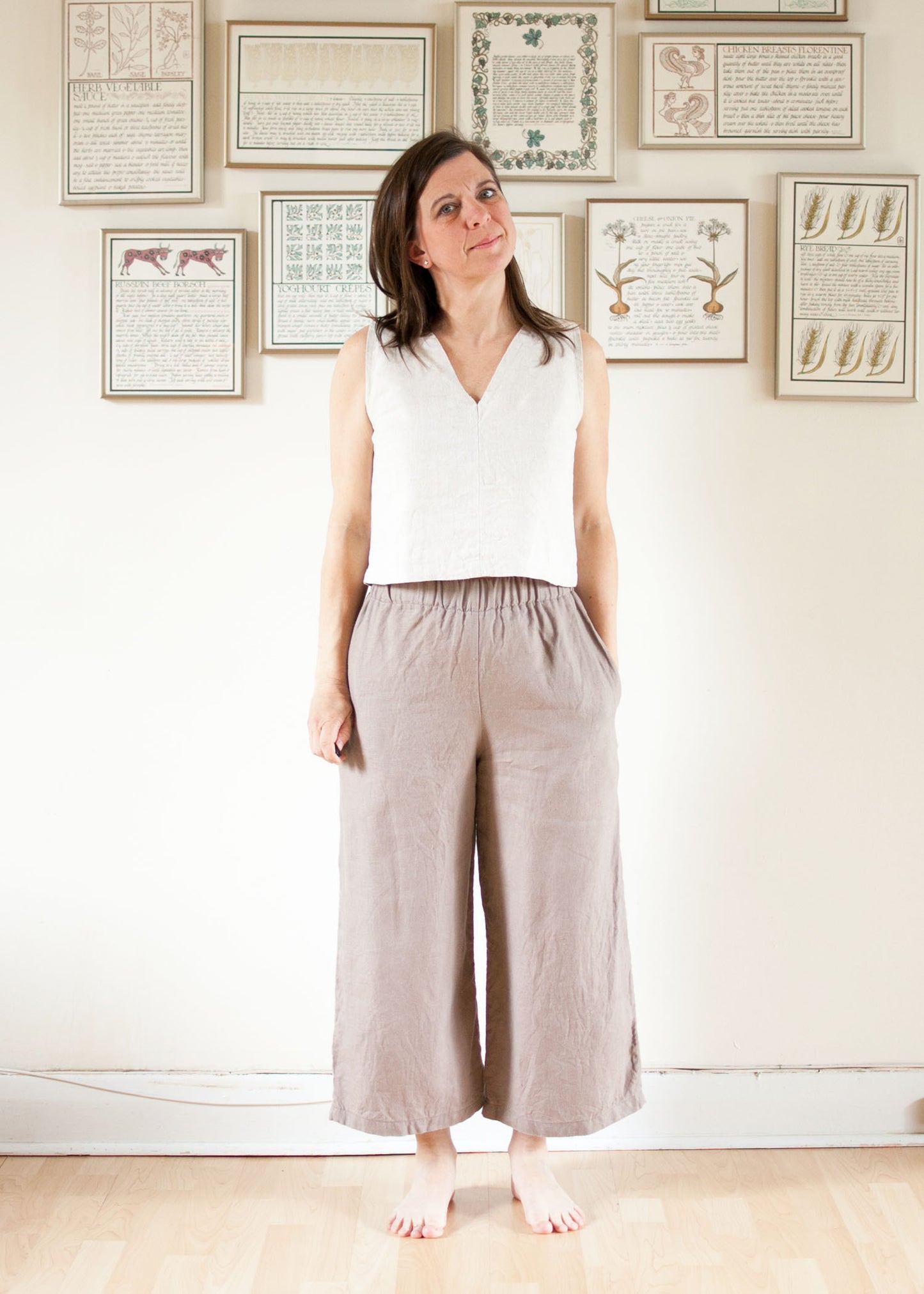 Sophia Linen Wide Leg Pants