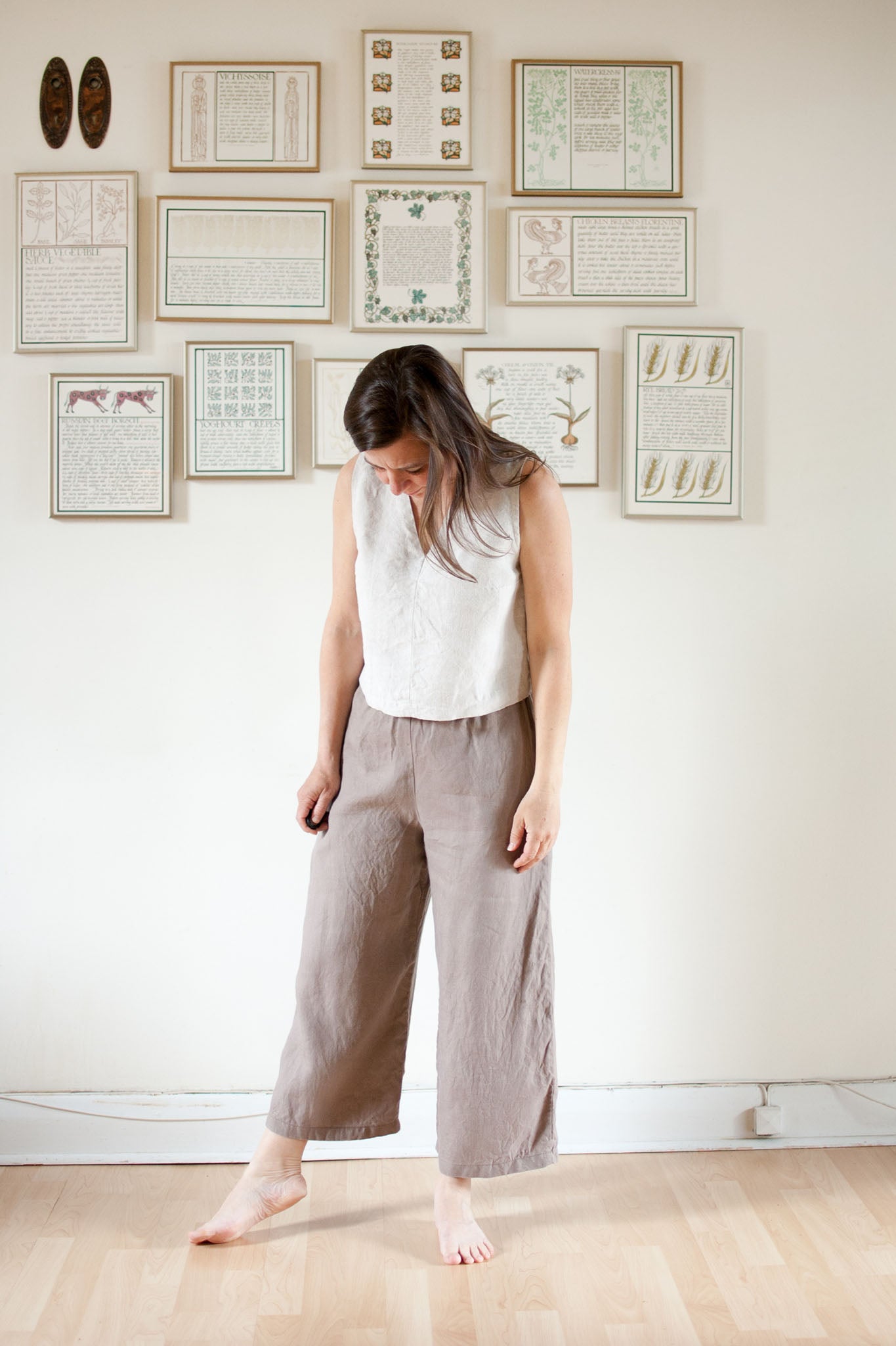 Sophia Linen Wide Leg Pants