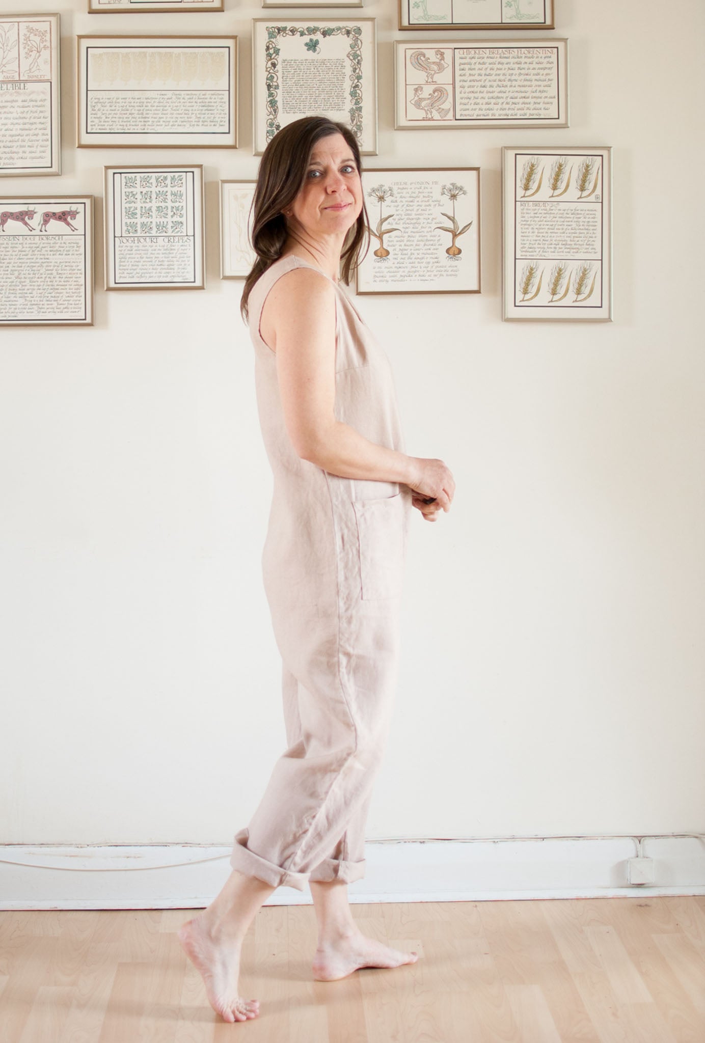 Avery Linen Snap Front Jumpsuit