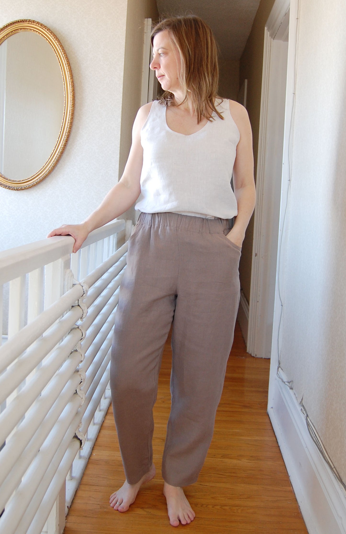 Everly Linen Narrow Leg Pants