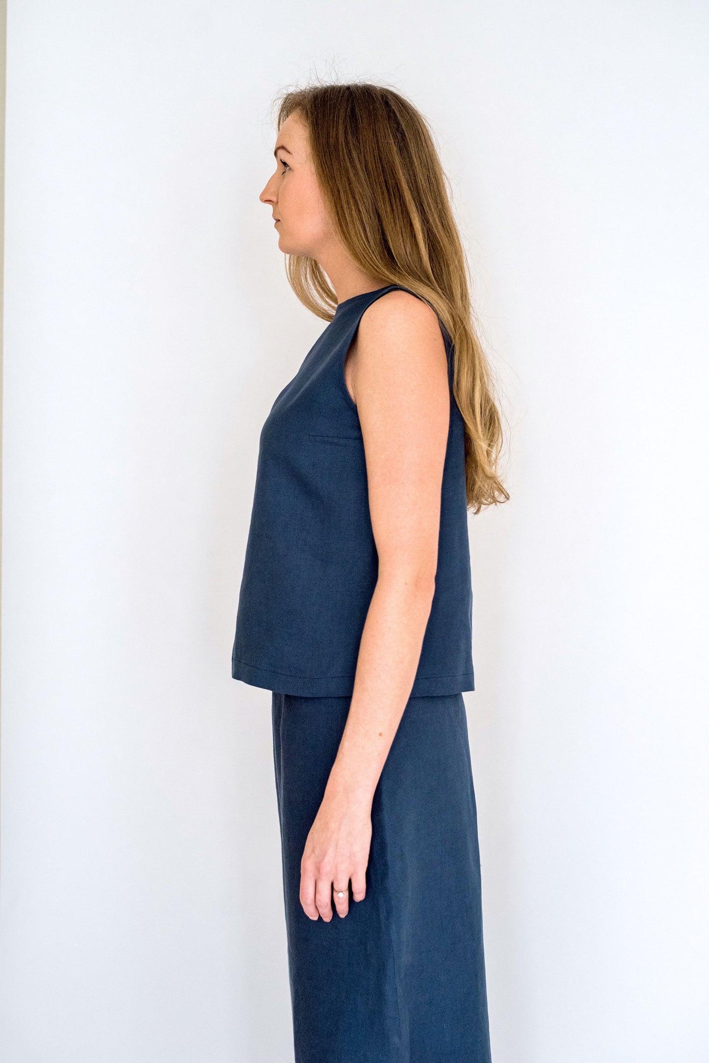 Beatrice Boatneck Linen Top