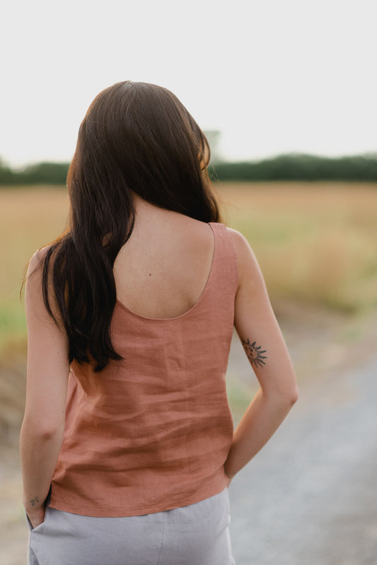 Estelle Linen Tank Top