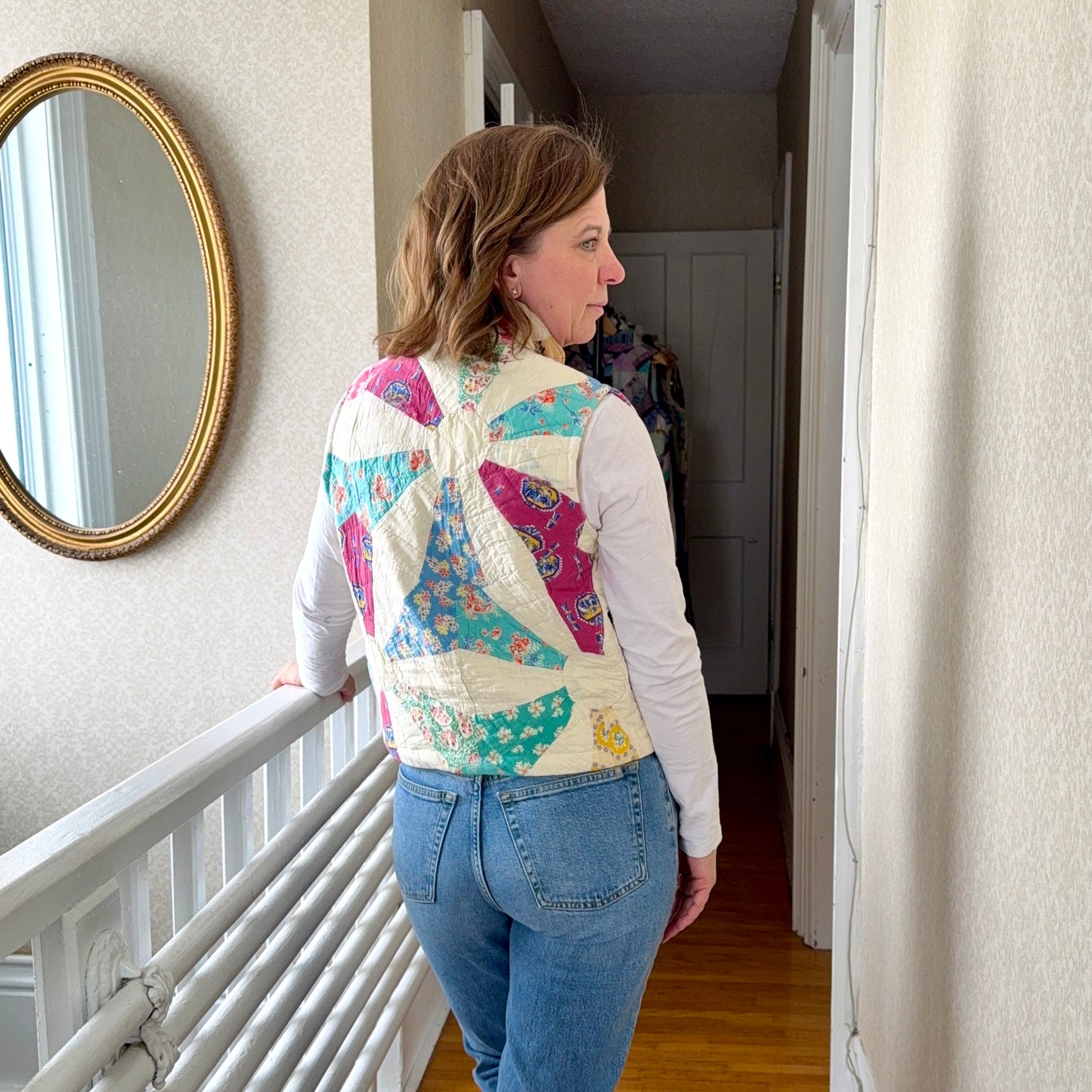 Vintage Quilt Vest - Small