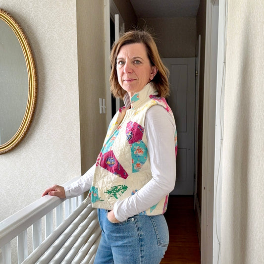 Vintage Quilt Vest - Small