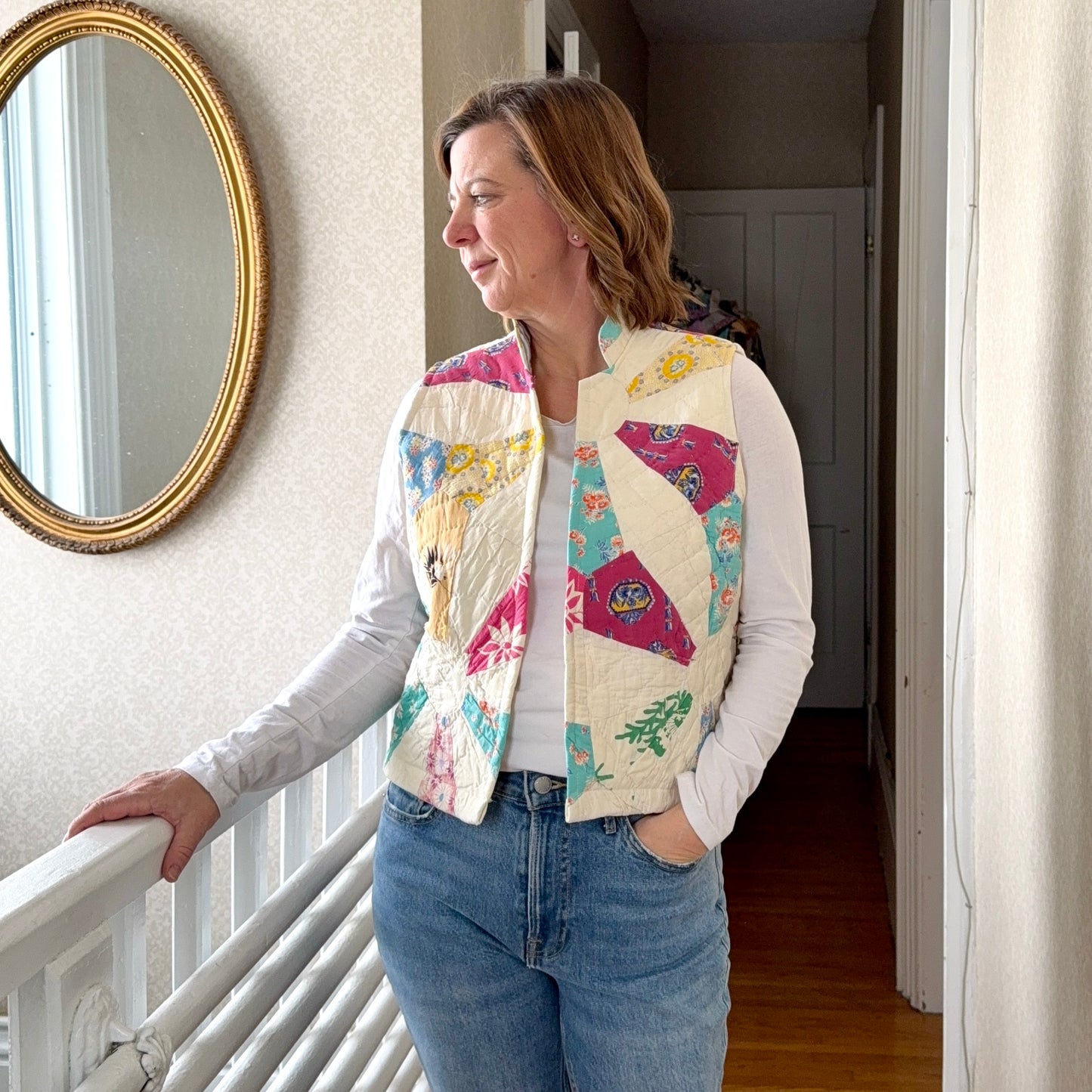 Vintage Quilt Vest - Small