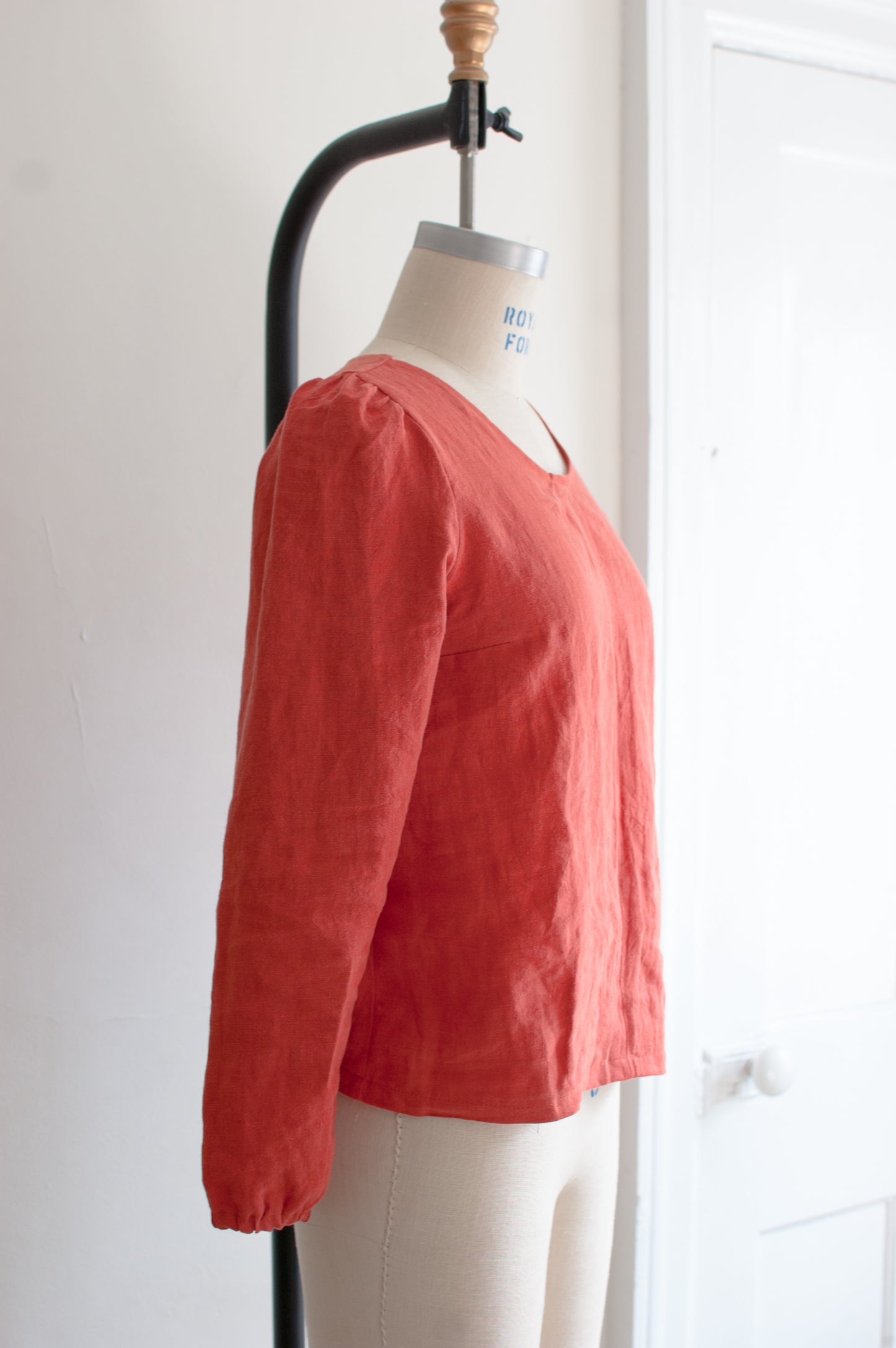 Esme Linen Blouse Papaya