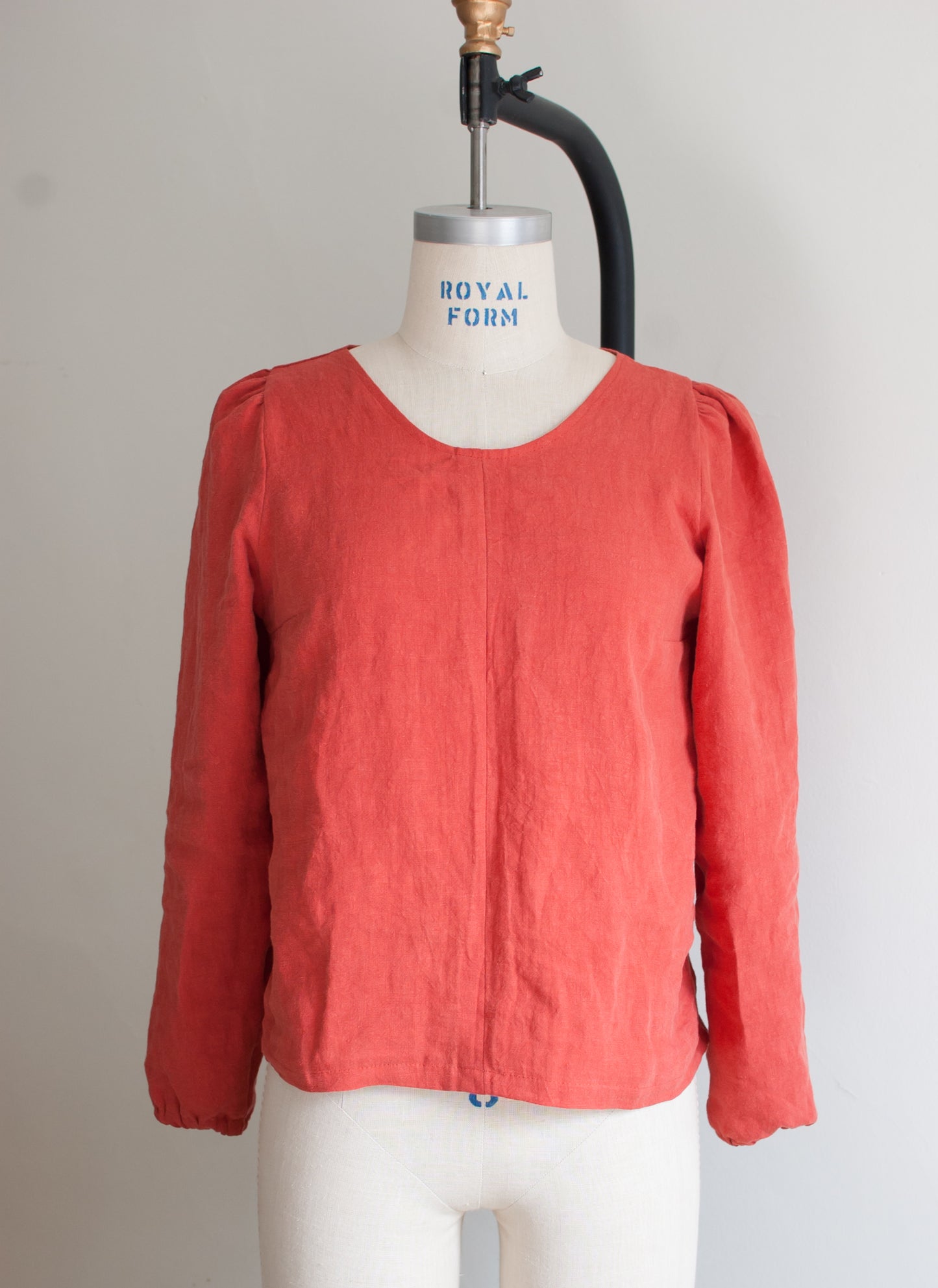 Esme Linen Blouse Papaya