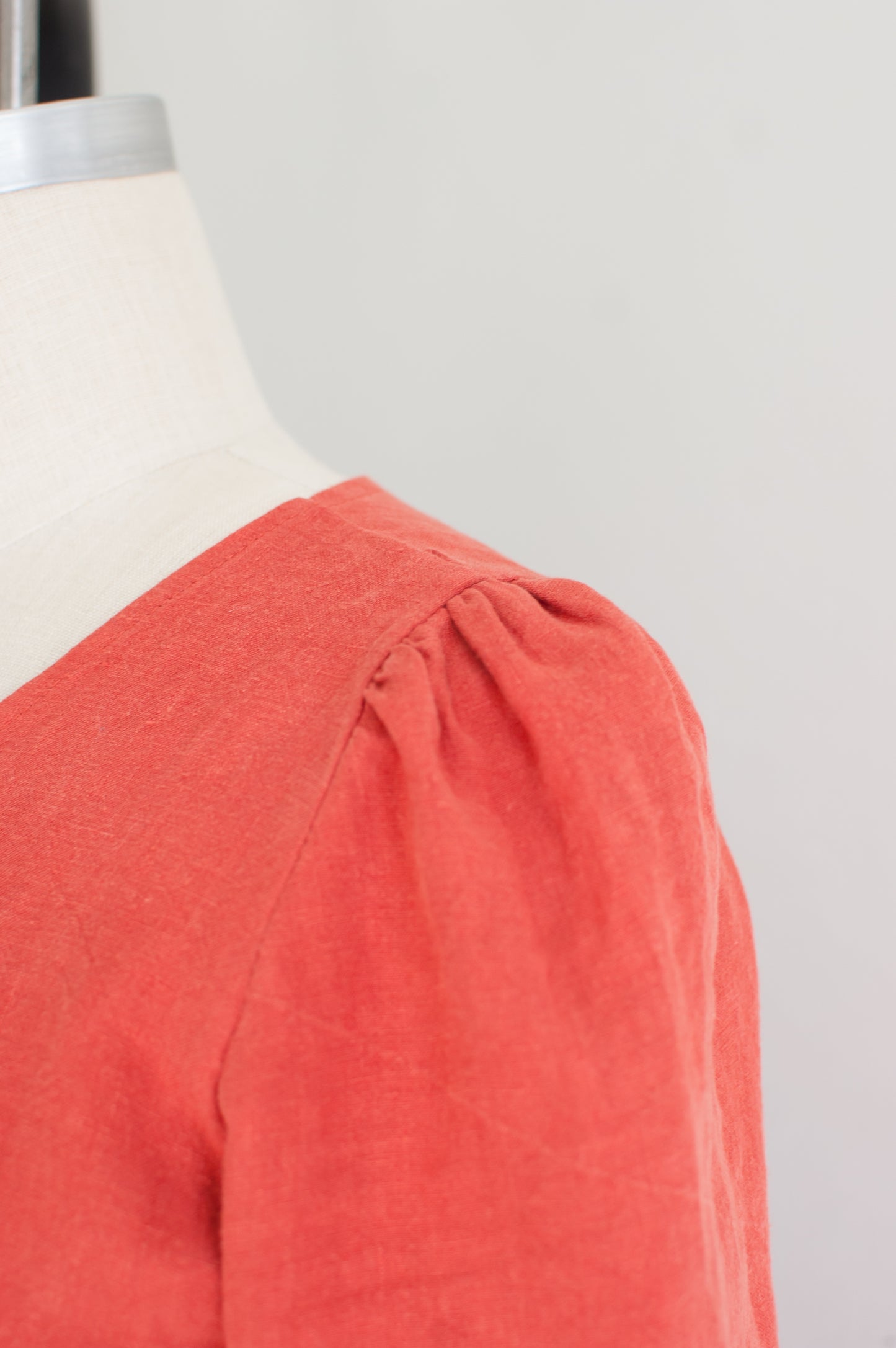 Esme Linen Blouse Papaya