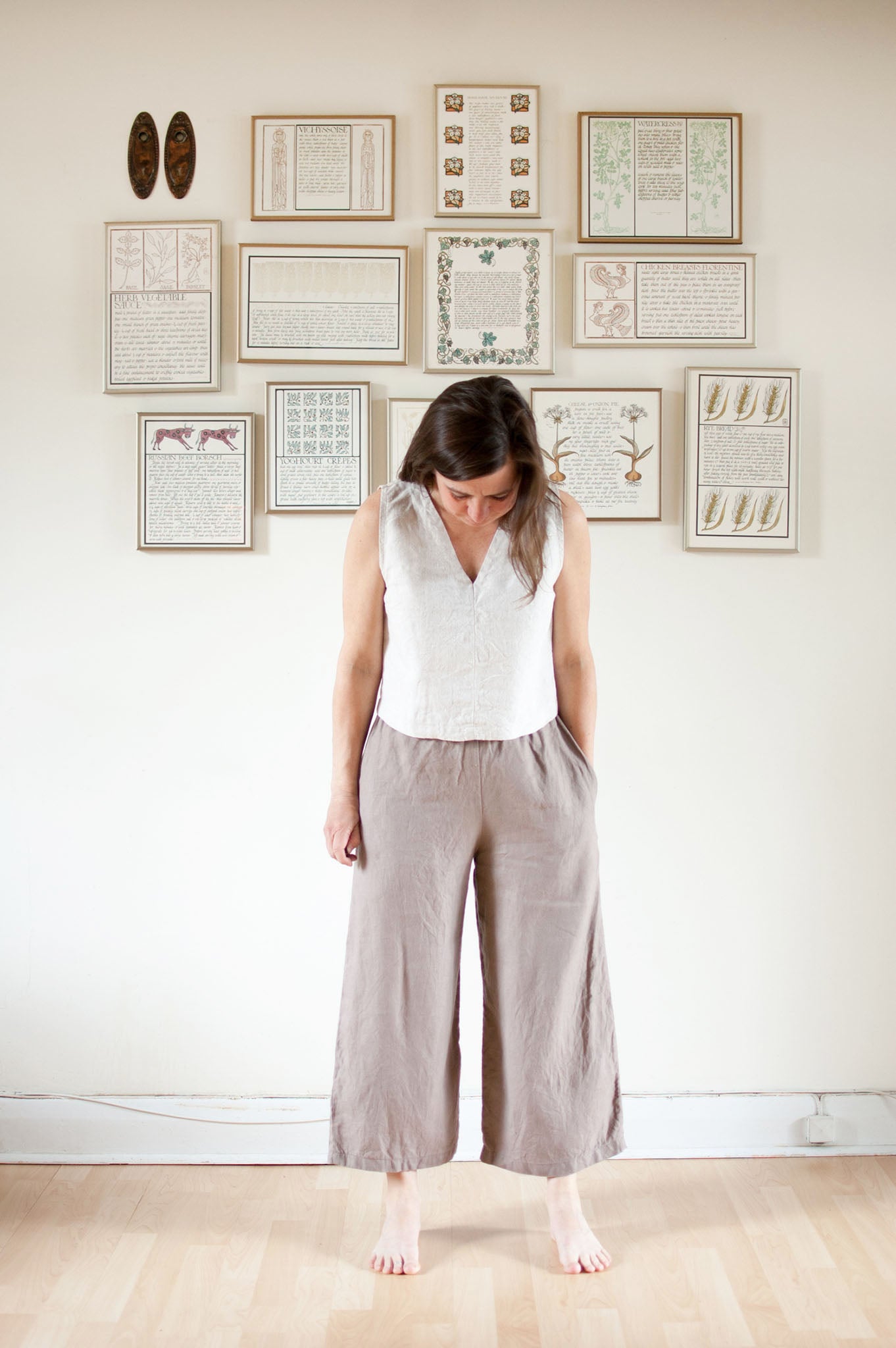 Sophia Linen Wide Leg Pants