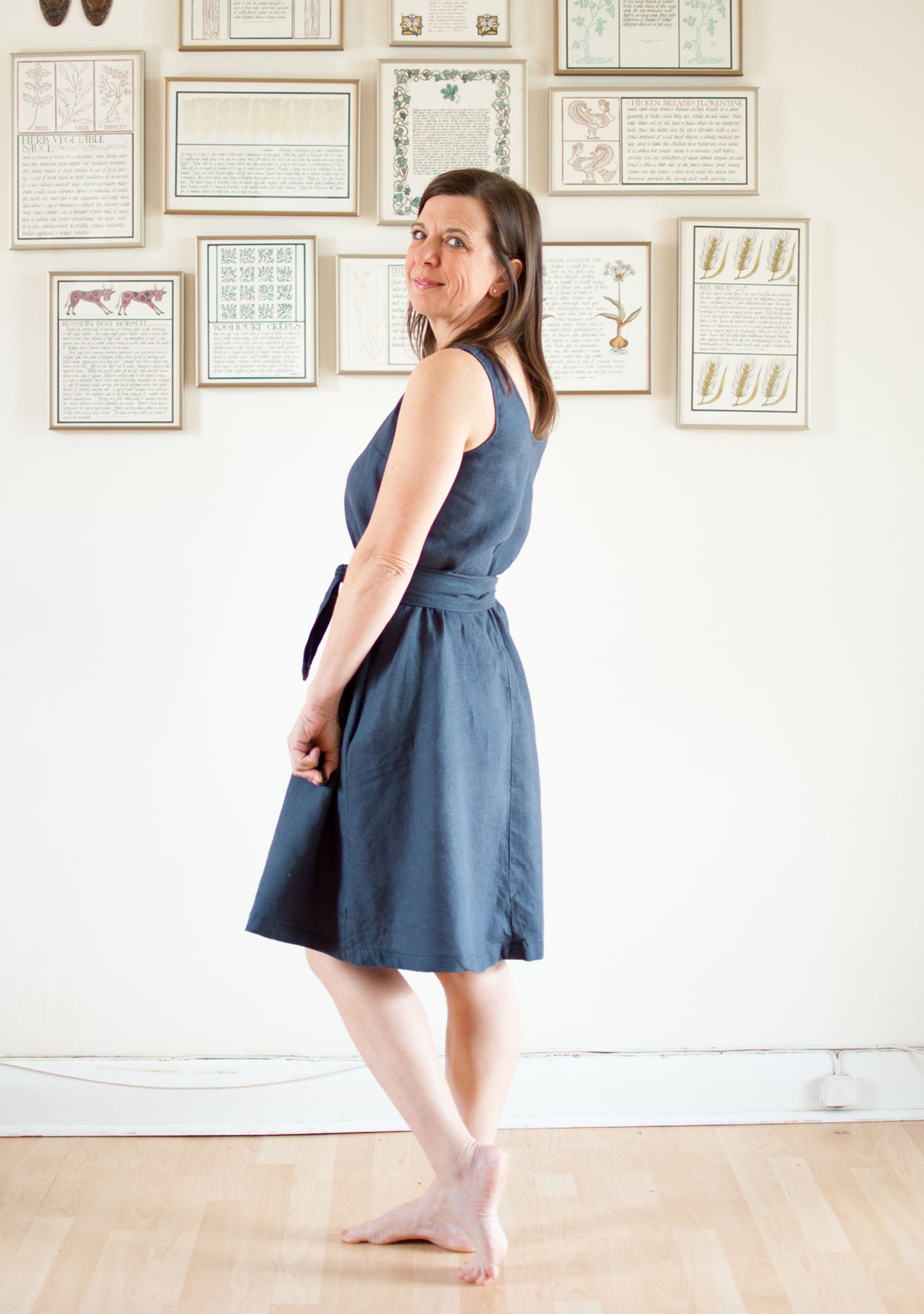 Parker Linen Dress Heather Case Parker Linen Dress Heather Case