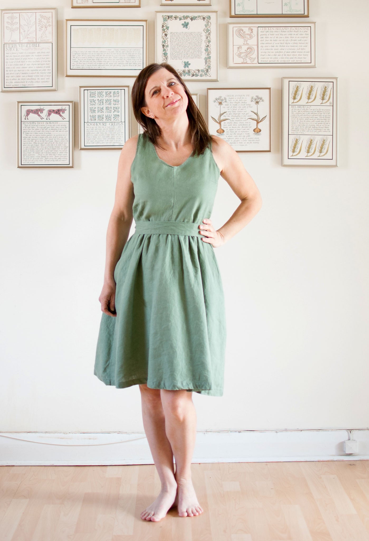 linen dress canada Linen Midi Dresses