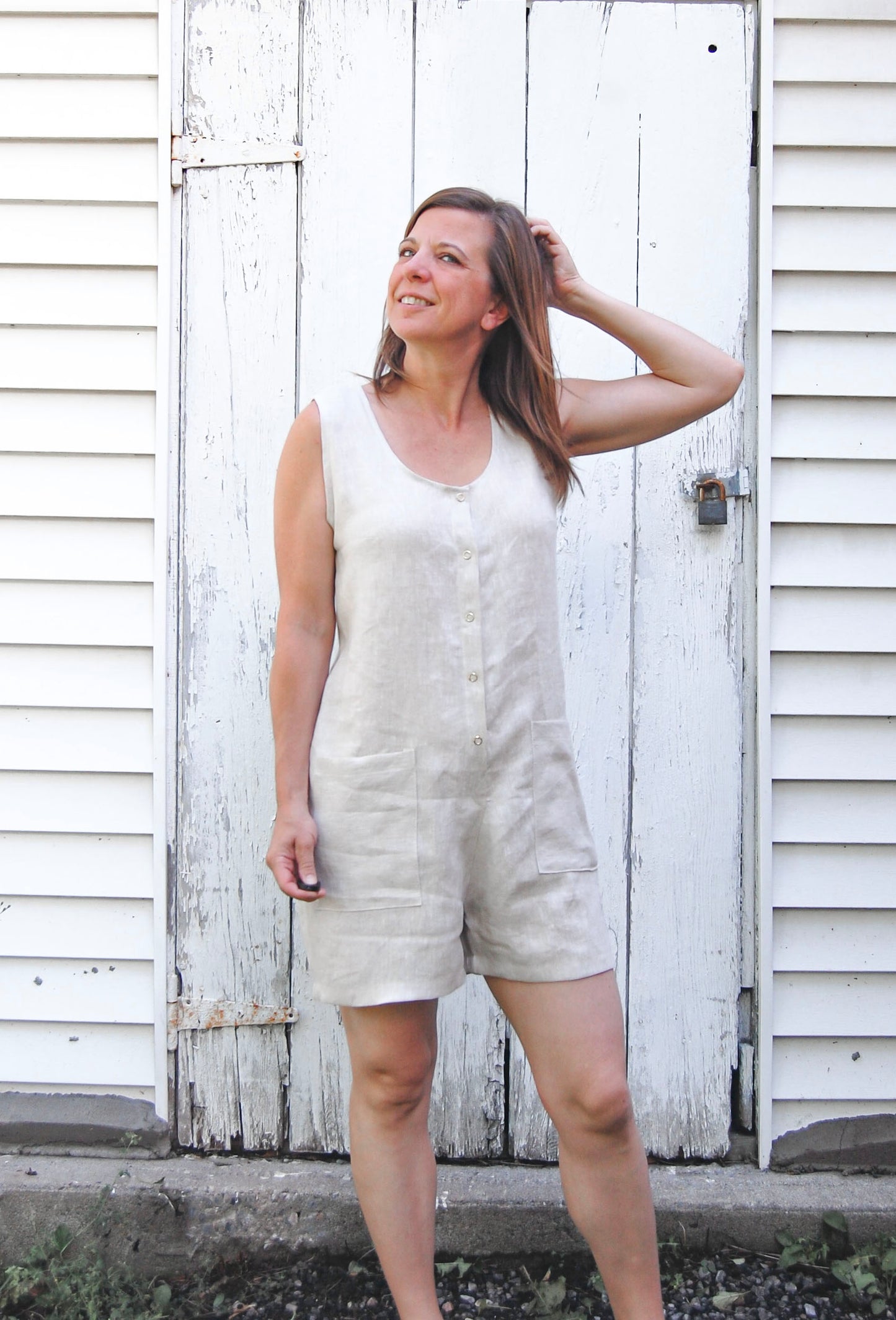 Rosalie Linen Romper