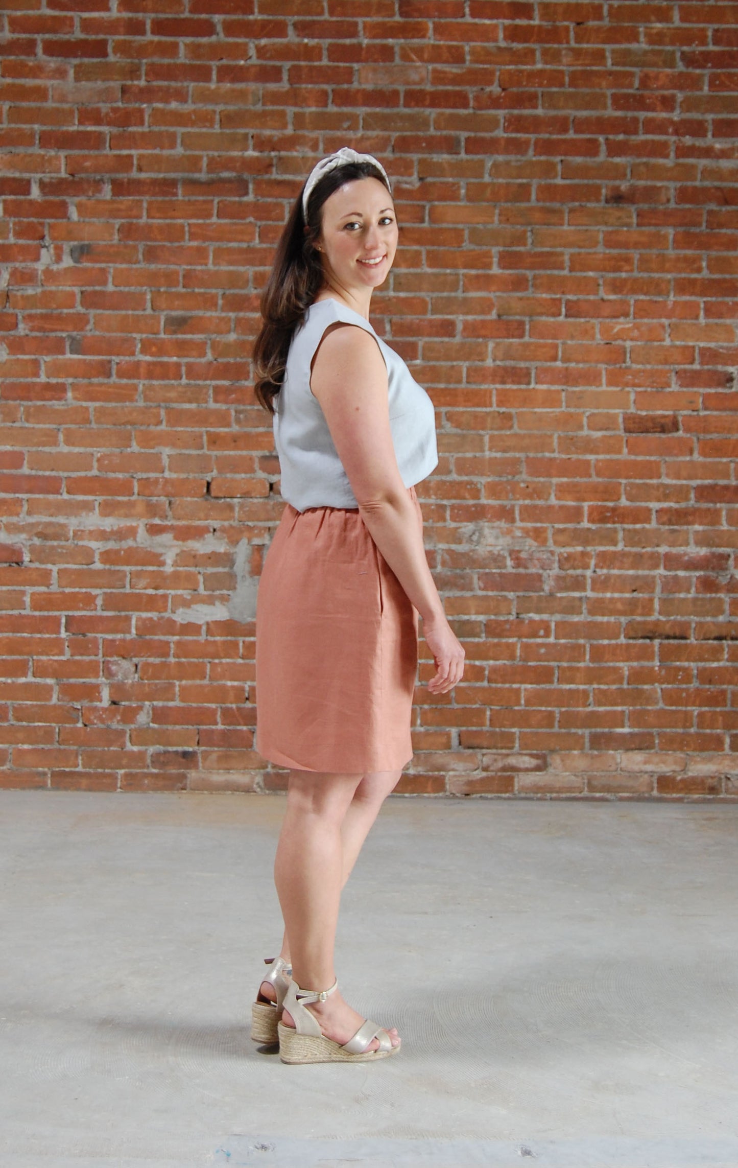 Pearl Linen Skirt
