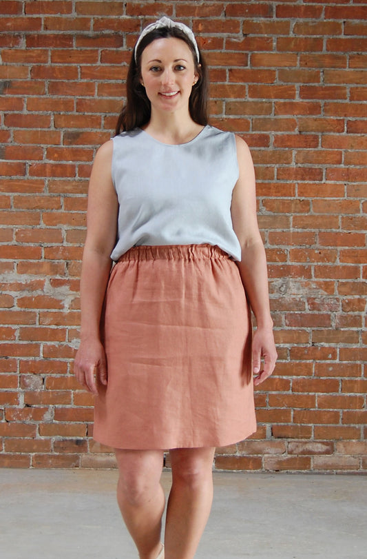 Pearl Linen Skirt